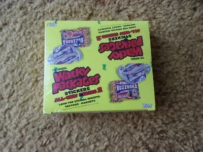 2005 Topps Wacky Packages ANS2 Sealed Box 24 Packs Of 6 Stickers New & Sealed! • $40