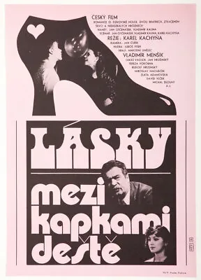 Movie Poster Love Between Raindrops 1979 Graphic Design 70s Cinema Art • £8