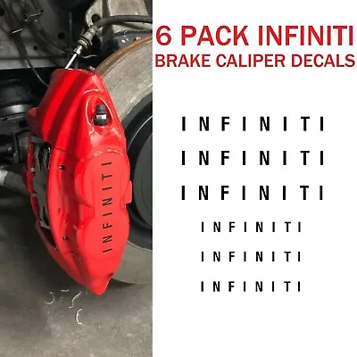Infiniti Brake Caliper Decal High Temp Sticker Vinyl (Fit: Akebono Calipers) • $13.99