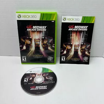 Midway Arcade Origins Microsoft Xbox 360 Video Game Complete With Manual • $22.99