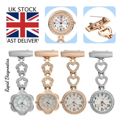 £5.49 • Buy Crystal Stylish Nurse Watch Brooch Tunic Fob Watch Doctor Medical Best Gift Uk