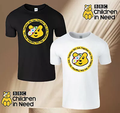 £11.99 • Buy Spotty Pudsey Bear Kids T Shirt Children In Need 2022 Together We Can Gift Tee