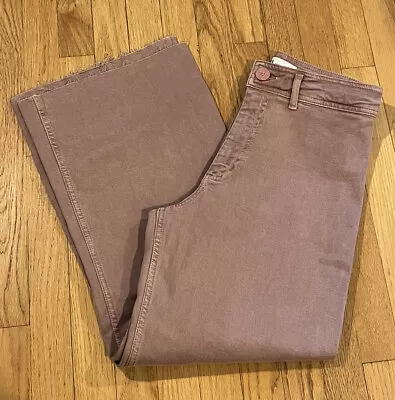 Zara Grupo Inditex Pink Mauve Chino Casual Pants Size 8 Unhemmed Women’s Ladies • $29.99