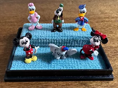 Vintage Mini Tiny Disney Mickey Minnie Mouse Donald Daisy Dumbo Pluto Figurines • $9.99