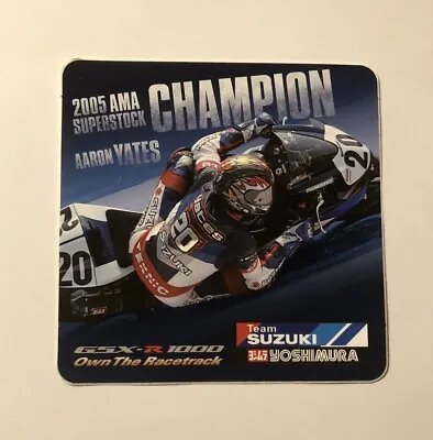 2005 Aaron Yates Team Suzuki Yoshimura AMA Superstock Champion Sticker GSX-R • $5