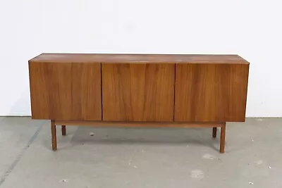 Mid-Century Danish Modern Teak 3 Door Credenza On Pencil Legs • $3695