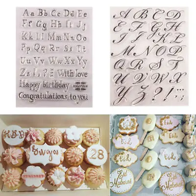 $10.89 • Buy Alphabet Letter Fondant Cake Cutters Cookie Baking Mould Cutter Biscuit Stamp 