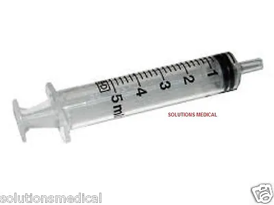 $35 • Buy Syringe Slip Tip 5 Ml Syringes Only Sterile  - N0 Hypodermic Needle 100/box.