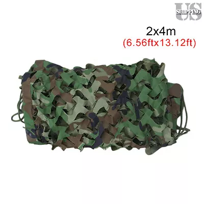 Military Camo Net Camouflage Netting Hunting Camping Army Woodland Hide Cover • $16.12