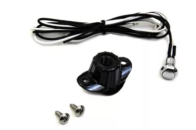 Old School Black Single Mini Handlebar Push Button Kit Horn Hi/low Harley Bobber • $34.95