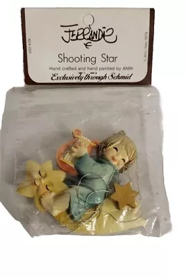 Vtg Anri Wooden Christmas Ornament Child  Moon & Star - Jerrandiz Italy. NOS • $14.99