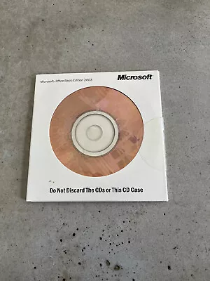 New Microsoft Office Basic Edition 2003 Dell Install CD With Product Key SU4 • $9