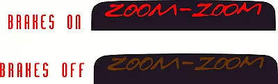 Zoom-Zoom Third Brakelight Overlay Decal For 07-09 Mazda 3 Hatch/Mazdaspeed 3 • $10.99