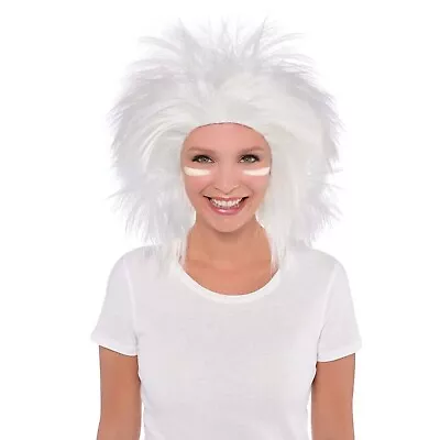 Crazy Wig White Synthetic Fiber Wig Fits Kids And Adults New Open Pkg • $11.25