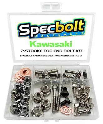 Kawasaki KX125 Top End Engine Bolt Kit KX 125 (Nickel) • $34.97