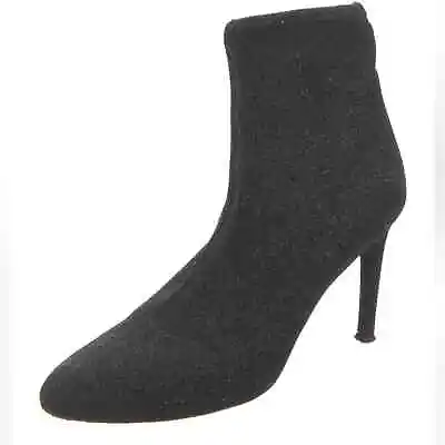 $195 • Buy Giuseppe Zanotti Black Glitter Ankle Sock Boots Size 8.5 EU 38 1/2