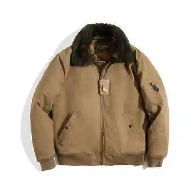 Mens B15 Bomber Jacket Coat  Winter Military Warm Padded Outdoor Parkas Jackets • $84