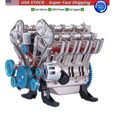 $935 • Buy Teching V8 Mechanical Metal Assembly DIY Car Engine Model Kit 500Pcs Educational