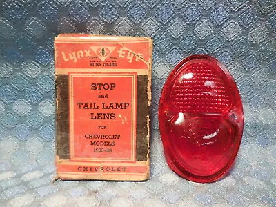 1933 - 1936 Chevrolet NORS Glass Tail / Stop Light Lens 1934 1935 • $19.20