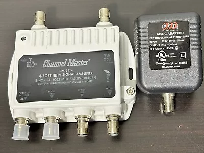 Channel Master CM-3414 4-Port HDTV Signal Amplifier • $42.49