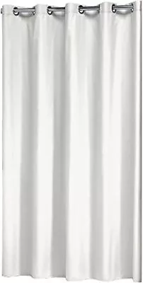 Coloris Shower Curtain Polyester Cotton White 180 X 200 Cm • £27.80