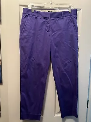 J. Crew Womens Purple City Fit Skimmer Pants Size 6 • $12