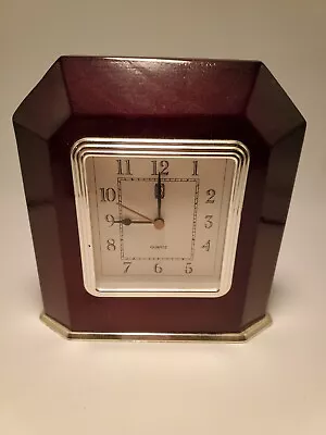 Paul Sebastian Desk Shelf Mantel Clock 1997 Wood Case Quartz Good Condition • $19.95