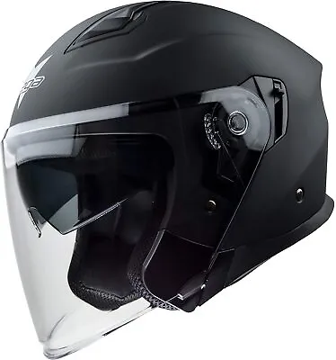 Vega Helmets Magna Adult Open Face Motorcycle Helmet XS Matte Black • $49.69