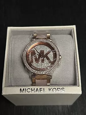 MK6176 Michael Kors Parker Rose Gold Wristwatch For Women NWT • $199