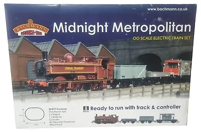 Working Oo Bachmann 30-076 London Transport Midnight Metropolitan 0-6-0 Tank Set • $483.96