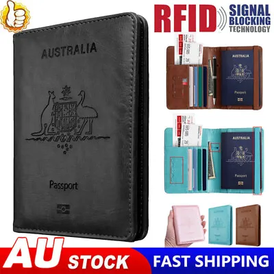$12.59 • Buy Rfid Blocking Passport Holder For Travel Accessories Passport Purse Card Wallet