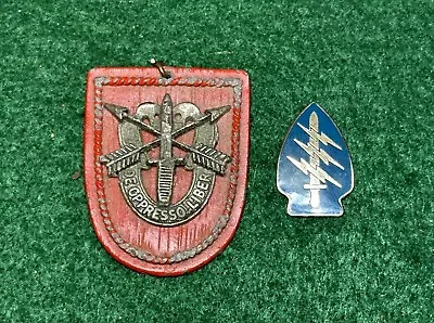 Vietnam Special Forces Crest And DUI • $65
