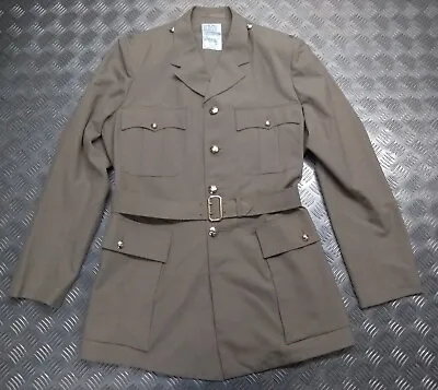 RAF Officer Jacket British No6 Dress With Cloth Belt Insignia Buttons 188/116cm • £99.99