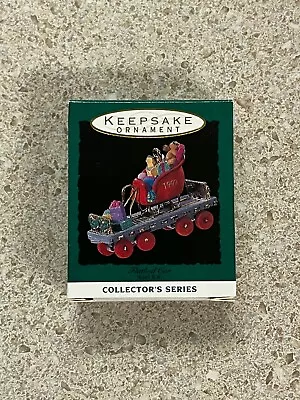 Hallmark Keepsake Flatbed Car Train Miniature Ornament 1993 • $8.89