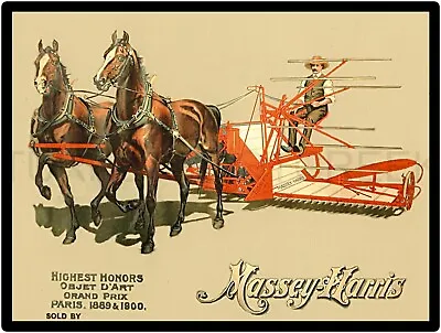1900 Massey Harris 9  X 12  Metal Sign • $14.99