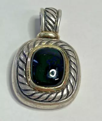 David Yurman Silver & 14k Black Onyx Albion Enhancer Pendant  • $241.50