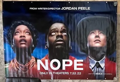 NOPE MOVIE POSTER BANNER ORIGINAL VERY RARE 110x72 JORDAN PEELE DANIEL KALUUYA • $75