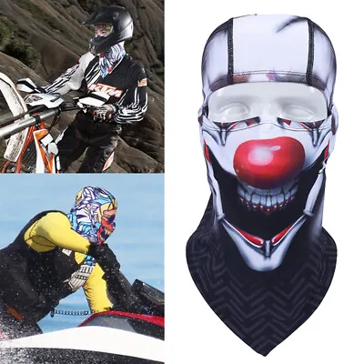 Balaclava Men Face Mask UV Protection Ski Hood Tactical Joker Clown Headgear US • $13.89