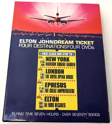 Elton John Dream Ticket Four Destinations Four DVD Box Set • $11