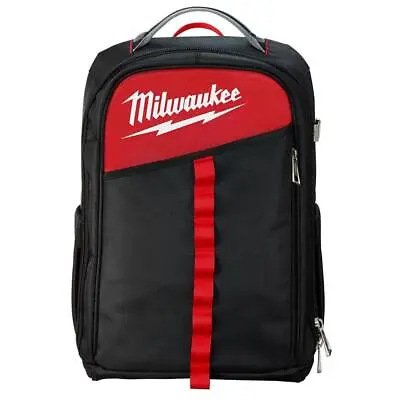 Milwaukee Tool Bag Low Profile Backpack Polyester Storage Black 22-Total Pocket • $88