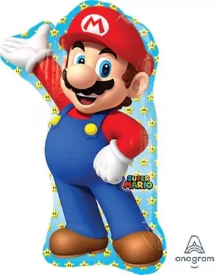 Mario 33'' Anagram Balloon Birthday Party Decorations Supplies Luigi • $9.99