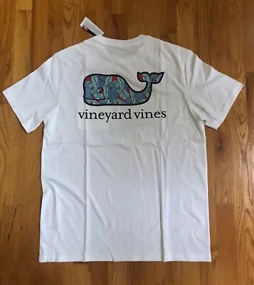 NWT Men's Vineyard Vines Tropical Banana Whale Fill Pocket T-Shirt M L XL XXL • $27.99