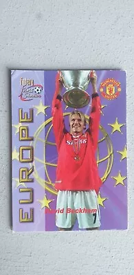 DAVID BECKHAM MANCHESTER UNITED  2000 FUTERA FANS SELECTION Europe CARD #167 • £3