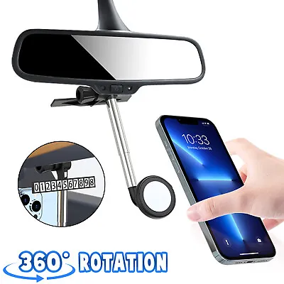 $9.79 • Buy Universal 360° Rotation Car Rear View Mirror Mount Stand GPS Cell Phone Holder