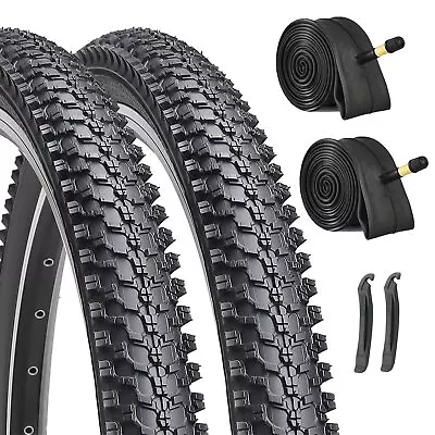 Hycline 2 Pack Bike Tires＆Tubes Set20/24/26/27.5 Inch For MTB Mountain Bicycle • $44.99