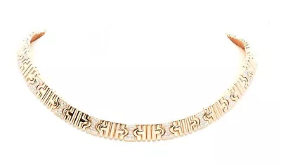$21888 • Buy Bulgari Parentesi 18 Carat Yellow Gold And Diamond 2.75ct 16'' Necklace W/Box