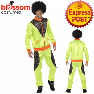 CA654 Mens Retro Neon 80's Height Fashion Scouser Tracksuit Shell Suit Costume • $42.70