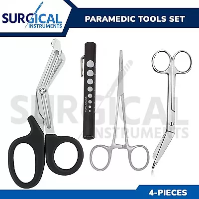 Black EMT/ Paramedic Tools Medical Bandage Scissors Shears Including Penlight • $9.20