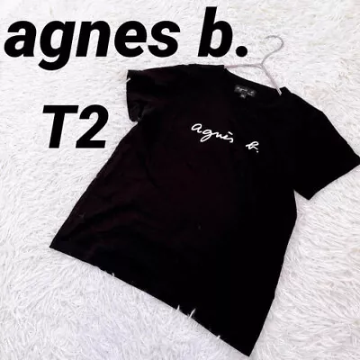 Agnes B. T-shirt Top Printed Logo Short Sleeve • $112.45