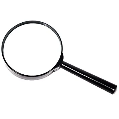 4  Inch Large Handheld Magnifying Glass 3X Power REAL Glass Magnifier • $6.99